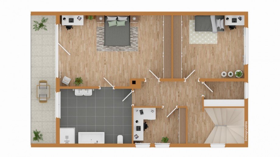 1. Obergeschoss Doppelhaush�lfte Langerwehe / Hamich