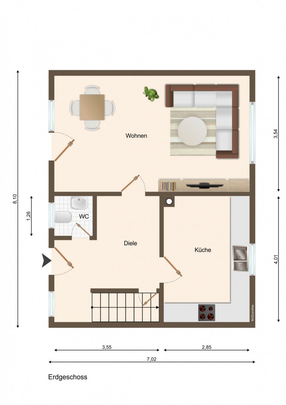 Haus 2 Erdgeschoss Einfamilienhaus Reichshof / Wildbergerh�tte