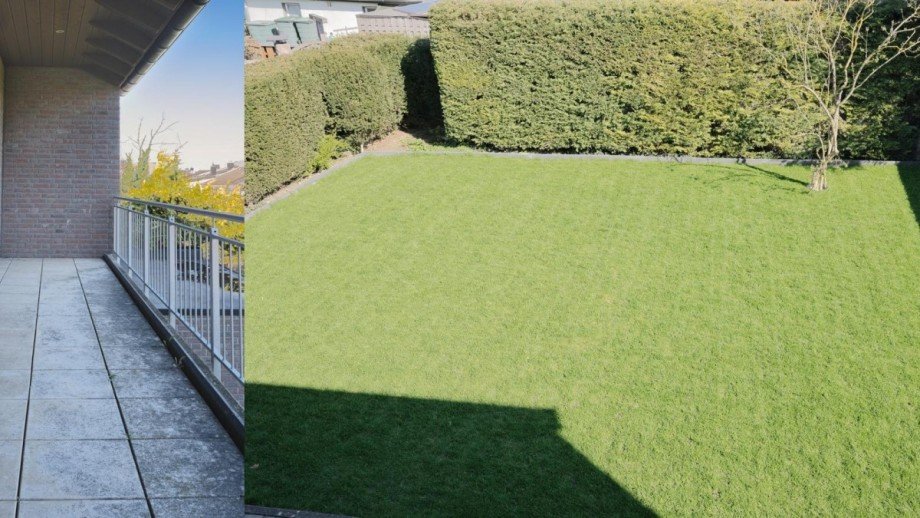 OG Elternschlafzimmer Balkon / Gartenansicht Doppelhaush�lfte Langerwehe / Hamich