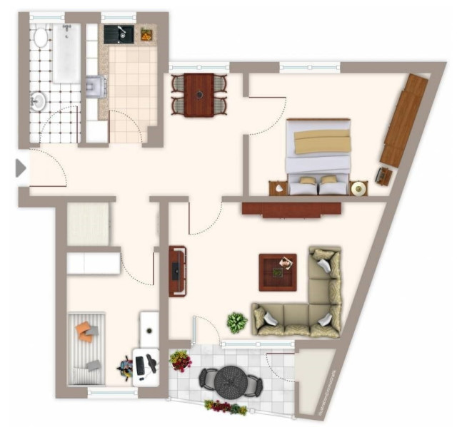 Grundriss Erdgeschosswohnung K�ln