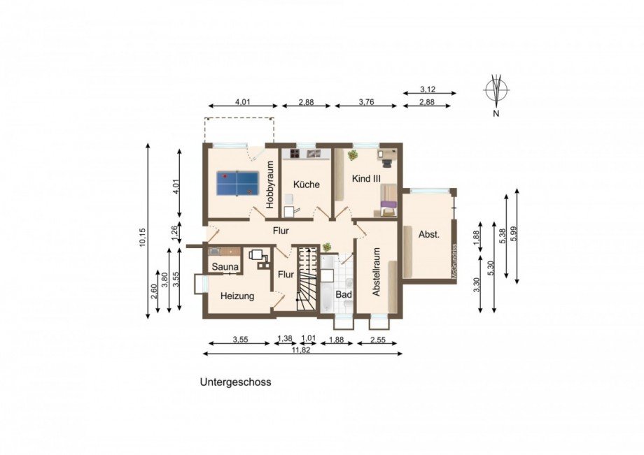 Grundriss KG Einfamilienhaus Wiehl