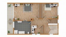 1. Obergeschoss Exklusive Doppelhaush�lfte mit gro�z�gigem Raumkonzept und stilvollem Wohnambiente
